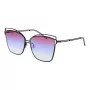 Okulary przeciwsłoneczne damskie ANA HICKMANN HI3049-6109B Havana Brown Acetate Square Frame Brown Gradient Lens 61/15/145 mm
