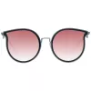 ANA HICKMANN Okulary przeciwsłoneczne damskie HI3066-5402A Złoty/Brąz Oprawka metalowa motylkowy Brązowe soczewki gradientowe 54mm