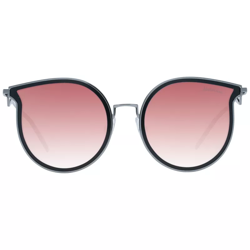 ANA HICKMANN Okulary przeciwsłoneczne damskie HI3066-5402A Złoty/Brąz Oprawka metalowa motylkowy Brązowe soczewki gradientowe 54mm