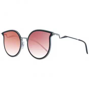 ANA HICKMANN Okulary przeciwsłoneczne damskie HI3066-5402A Złoty/Brąz Oprawka metalowa motylkowy Brązowe soczewki gradientowe 54mm