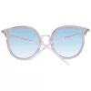 ANA HICKMANN Okulary przeciwsłoneczne damskie HI3066T-5405A Złote metalowe motyl/kocie oko Brązowy gradient UV400 54mm
