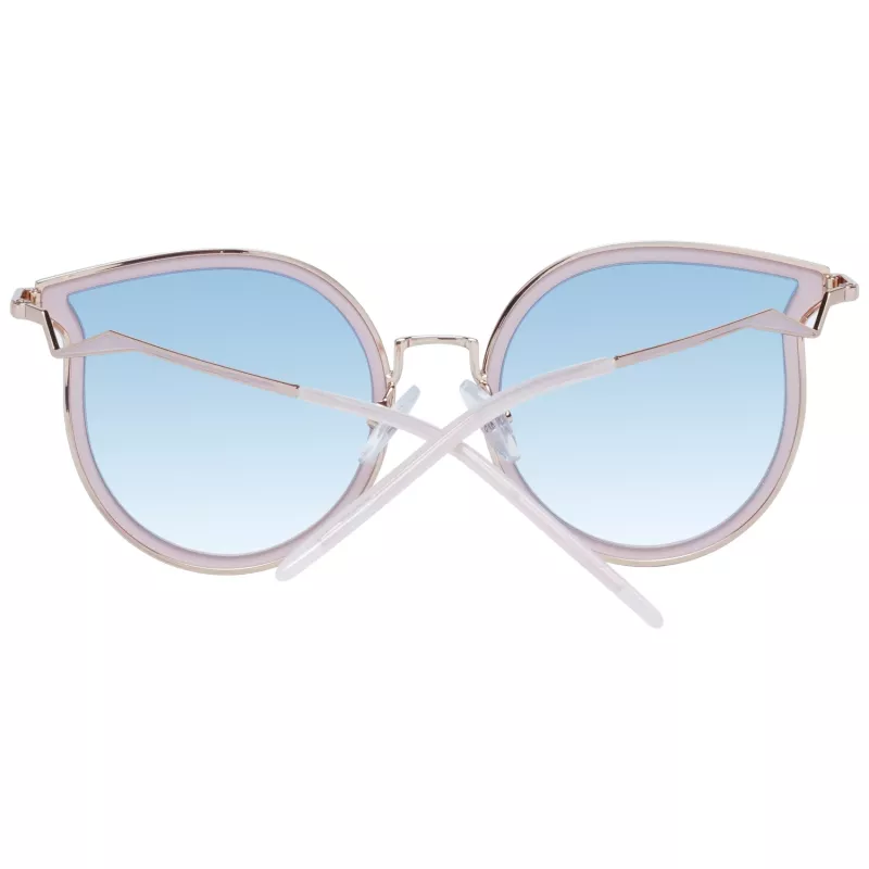 ANA HICKMANN Okulary przeciwsłoneczne damskie HI3066T-5405A Złote metalowe motyl/kocie oko Brązowy gradient UV400 54mm