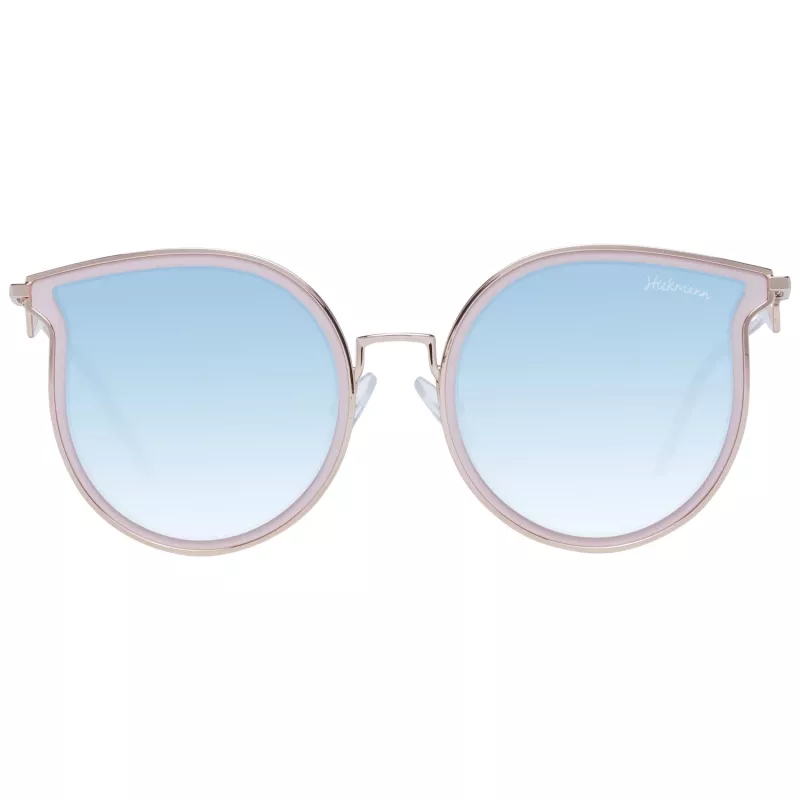 ANA HICKMANN Okulary przeciwsłoneczne damskie HI3066T-5405A Złote metalowe motyl/kocie oko Brązowy gradient UV400 54mm