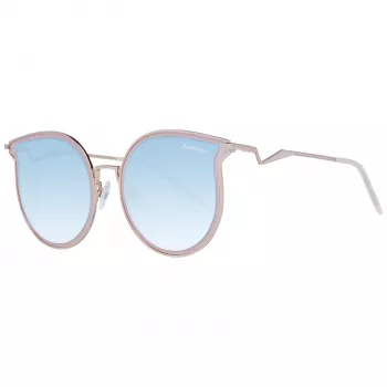ANA HICKMANN Okulary przeciwsłoneczne damskie HI3066T-5405A Złote metalowe motyl/kocie oko Brązowy gradient UV400 54mm