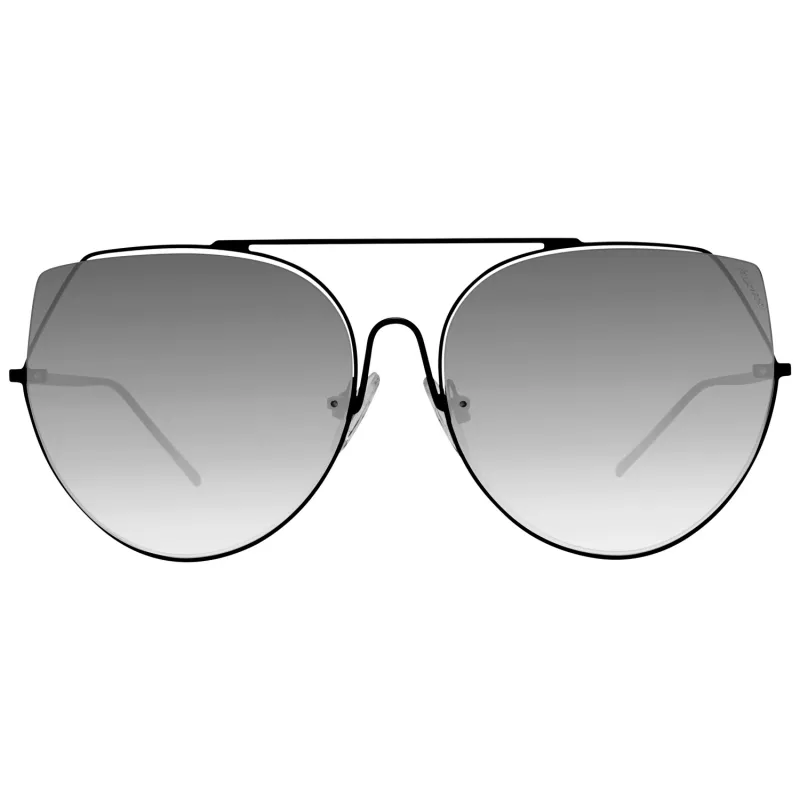 Okulary przeciwsłoneczne ANA HICKMANN HI3068-5809AB dla kobiet - Brązowo-złota oprawka acetat/metal, prostokątny kształt, soczewki gradientowe brązowe, ochrona UV400