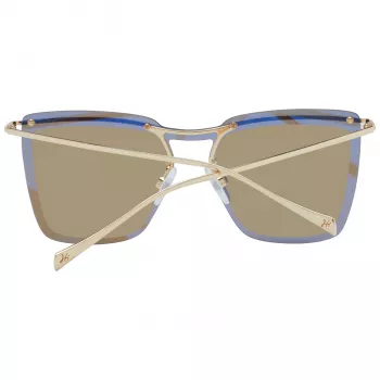 ANA HICKMANN Okulary przeciwsłoneczne damskie HI3081-13304B Motylkowata oprawka metalowa Brązowe soczewki gradientowe UV400