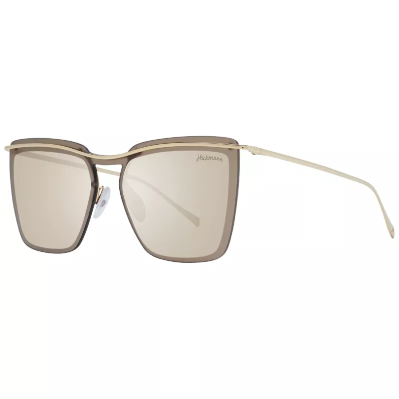 ANA HICKMANN Okulary przeciwsłoneczne damskie HI3081-13304B Motylkowata oprawka metalowa Brązowe soczewki gradientowe UV400