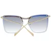 Okulary przeciwsłoneczne damskie ANA HICKMANN HI3081-13304C Havana Acetate Square Frame Brown Gradient Lens 55mm