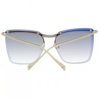Okulary przeciwsłoneczne damskie ANA HICKMANN HI3081-13304C Havana Acetate Square Frame Brown Gradient Lens 55mm