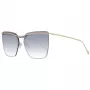Okulary przeciwsłoneczne damskie ANA HICKMANN HI3081-13304C Havana Acetate Square Frame Brown Gradient Lens 55mm