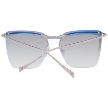Okulary przeciwsłoneczne damskie ANA HICKMANN HI3081-13305A Motylkowy kocie oko Oprawka brązowa havana acetatowa Soczewki brązowe gradient UV400