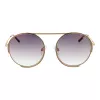 ANA HICKMANN Okulary przeciwsłoneczne damskie HI3082-5401A Motylkowata oprawka acetatowa Szare soczewki gradientowe 54mm