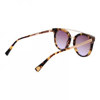 ANA HICKMANN Okulary przeciwsłoneczne damskie HI9080-62G21 Motylkowate Oversize Złoty Brąz Gradient 62mm