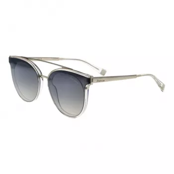 Okulary przeciwsłoneczne damskie ANA HICKMANN HI9080-62T04 Złota oprawka motylkowa Brązowe soczewki gradientowe 56mm