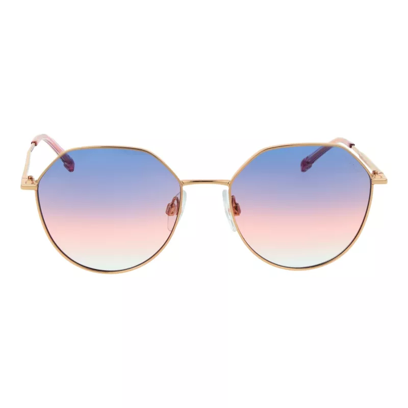 Okulary przeciwsłoneczne ANA HICKMANN dla kobiet HIY3001-5205A Brązowa Havana Oprawa acetatowa Brązowe soczewki gradientowe 52/17/135 mm