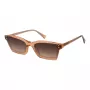 Okulary przeciwsłoneczne damskie ANA HICKMANN HI9099-63H01 Brąz Havana Kształt Kwadrat Motyl Oprawa Acetat UV400