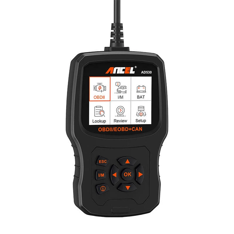 ANCEL AD530 OBD2 Diagnostic Scanner z 2,8-calowym kolorowym ekranem TFT, darmowe aktualizacje przez cały okres użytkowania