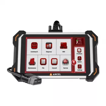 ANCEL DS600 BT Profesjonalny skaner diagnostyczny OBD2 z 8-calowym ekranem dotykowym, 4GB RAM, 64GB pamięci, 2 lata darmowych aktualizacji