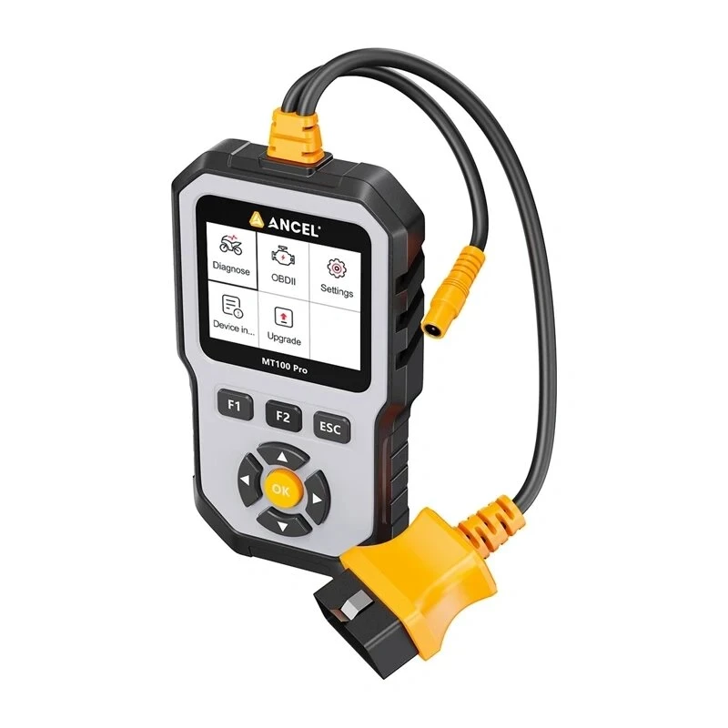 ANCEL MT100 PRO Motorcycle Diagnostic Scanner z 3,5-calowym wyświetlaczem TFT i darmowymi aktualizacjami na całe życie