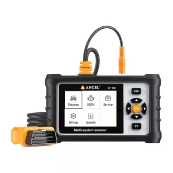 ANCEL MT310 Motorcycle Diagnostic Scanner z 2.8 inch kolorowym ekranem TFT, OBD-II 16-pin, darmowe aktualizacje przez całe życie, obsługuje 14+ marek