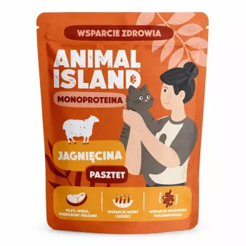 ANIMAL ISLAND Mono Lamb Mokra Karma dla Kotów 100g