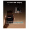Anker Nano Charger 45W GaN USB-C Ładowarka z ActiveShield 5.0, Czujnikiem Dotykowym, SmartDisplay, Rozpoznawaniem iPhone, Pomarańczowy