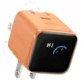 Anker Nano Charger 45W GaN USB-C Ładowarka z ActiveShield 5.0, Czujnikiem Dotykowym, SmartDisplay, Rozpoznawaniem iPhone, Pomarańczowy