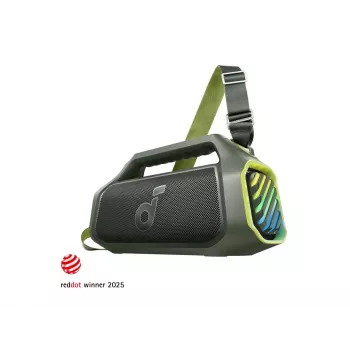 Anker Soundcore Boom 2 Plus A3134 100W Bluetooth głośnik imprezowy, IPX7 wodoodporny, zielony