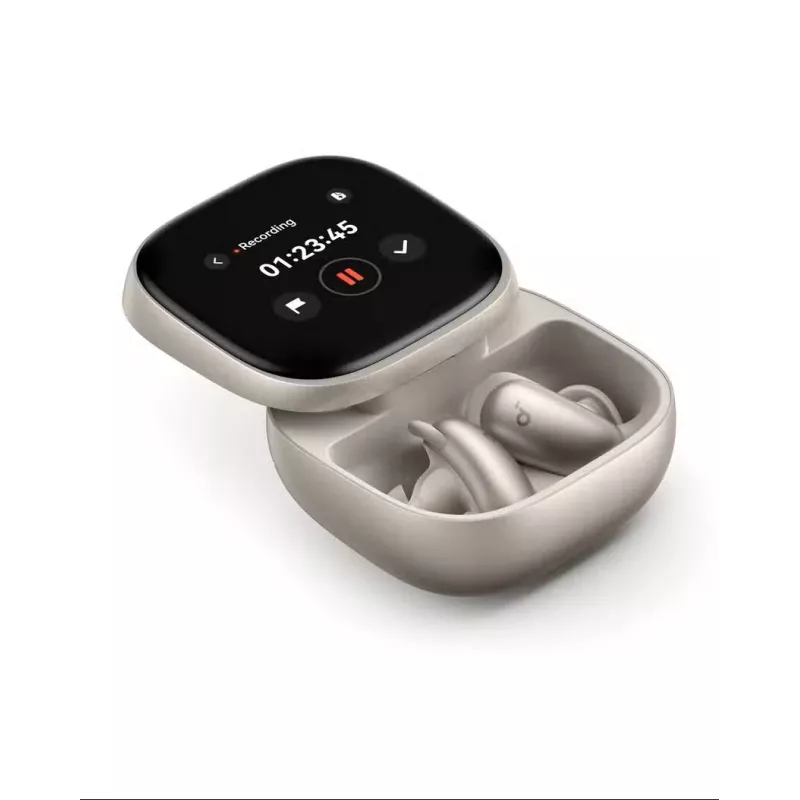 Anker Soundcore Liberty 5 Pro Max Prawdziwie bezprzewodowe słuchawki douszne, Titanium Gold, Bluetooth 5.3, Adaptacyjny ANC, LDAC, 50h czas odtwarzania