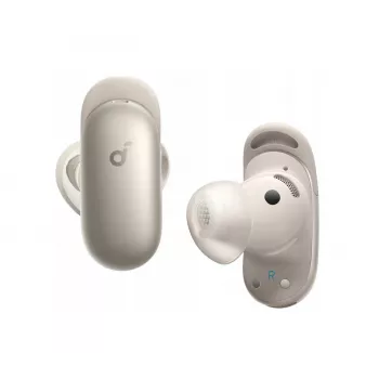 Anker Soundcore Liberty 5 Pro Max Prawdziwie bezprzewodowe słuchawki douszne, Titanium Gold, Bluetooth 5.3, Adaptacyjny ANC, LDAC, 50h czas odtwarzania
