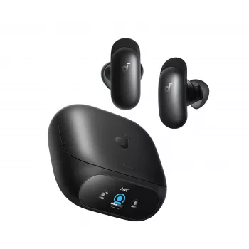 Anker Soundcore Liberty 5 Pro prawdziwie bezprzewodowe słuchawki douszne z adaptacyjnym ANC, dźwiękiem Hi-Res, ładowaniem bezprzewodowym - Midnight Black