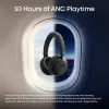 Anker Soundcore Space 2 Over-Ear Wireless Headphones with Active Noise Cancellation, Jet Black