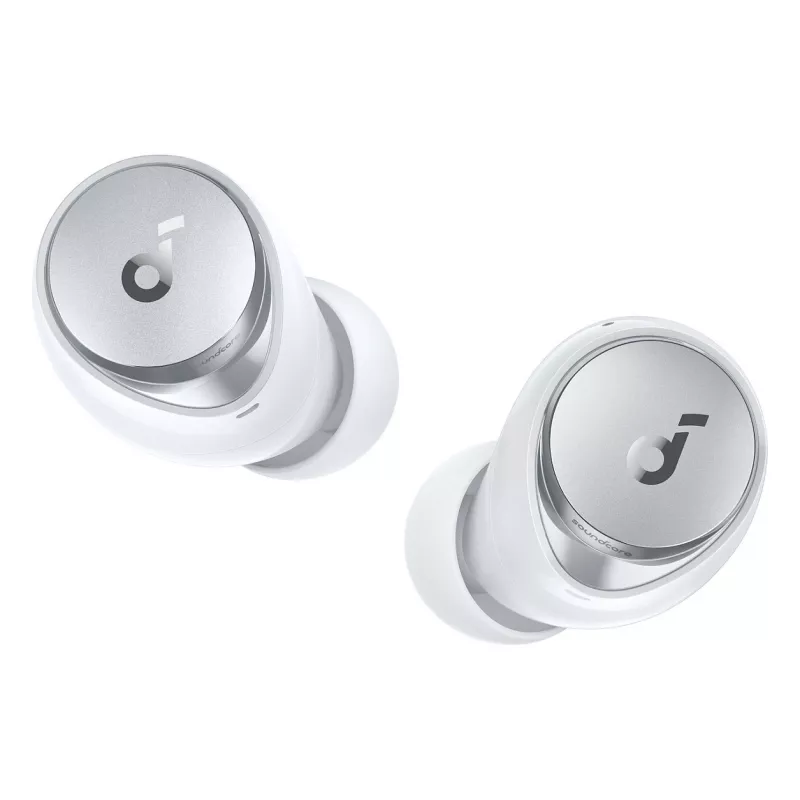 Anker Soundcore Space A40 Bezprzewodowe słuchawki douszne z redukcją szumów, Bluetooth 5.2, LDAC, IPX4, białe