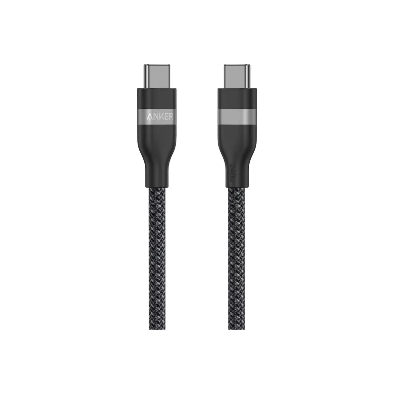 Anker USB C na USB C 240W Upcycled-Braided Fast Charging Cable A82E2 (1,8 m, czarny)