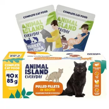 ANL ANIMAL ISLAND Everyday Box mieszanka smaków dla kota 40x85g
