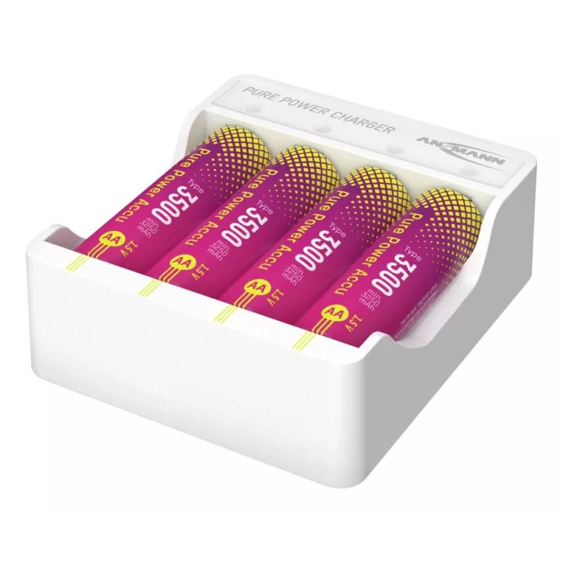 ANSMANN PurePower Set AA Ładowarka do baterii z 4x AA 2100mAh NiMH