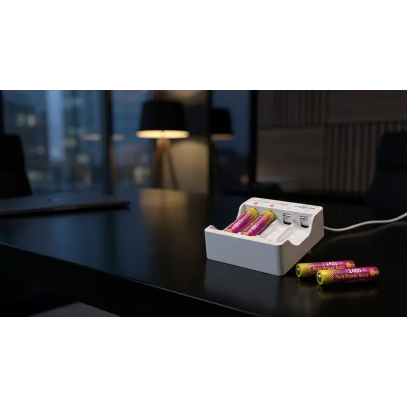ANSMANN PurePower Set AAA Ładowarka do baterii z 4x AAA 800 mAh NiMH