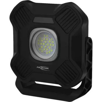 ANSMANN WL2000R Akumulatorowa lampa robocza LED, czarna, 20W, 2000lm, z magnesem, hakiem, statywem - 1 szt. (1600-0755)