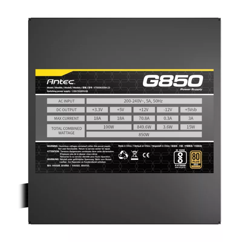 Antec ATOM G850 850W 80 PLUS Gold Semi-Modular Zasilacz