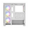 Antec CX300 ARGB ATX Mid-Tower Gaming Case, Biały, Szkło hartowane, 4 wentylatory ARGB