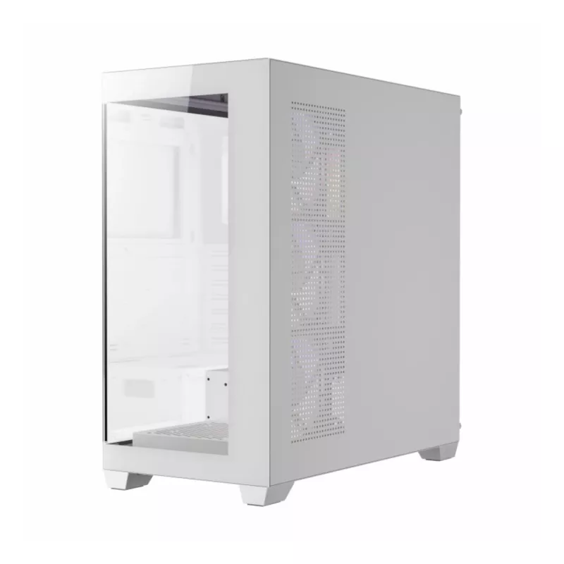 Antec CX300 ARGB ATX Mid-Tower Gaming Case, Biały, Szkło hartowane, 4 wentylatory ARGB