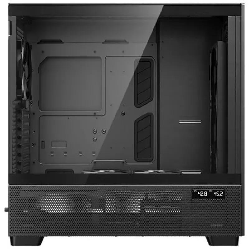 Antec Flux Pro Noctua Edition Full Tower Case, Black/Wood, z Noctua NA-FH1 Fan Hub