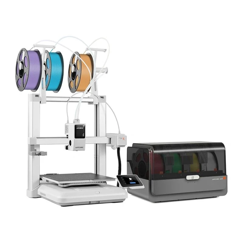 Drukarka 3D Anycubic Kobra X Combo – 300x300x300 mm FDM z automatycznym poziomowaniem LeviQ, Direct Drive, 180 mm/s, szkło węglikowo-krzemowe, ekran dotykowy 4,3 cala
