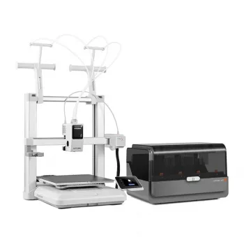 Drukarka 3D Anycubic Kobra X Combo – 300x300x300 mm FDM z automatycznym poziomowaniem LeviQ, Direct Drive, 180 mm/s, szkło węglikowo-krzemowe, ekran dotykowy 4,3 cala