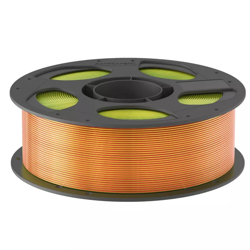Anycubic PLA Silk Filament Tri-Color: Red Yellow Green - 1.75mm 1kg