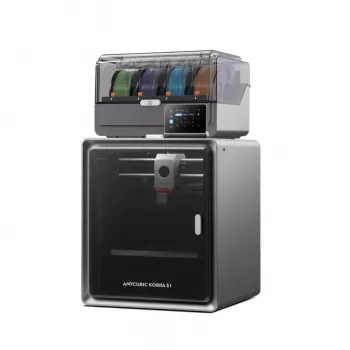 ANYCUBIC S1 Combo V2 FDM 3D Printer with 250 x 220 x 220 mm Build Volume, 500 mm/s Speed, Auto Leveling, PEI Plate, Klipper Firmware, Wi-Fi, 4.3 inch Touchscreen, 400W Power