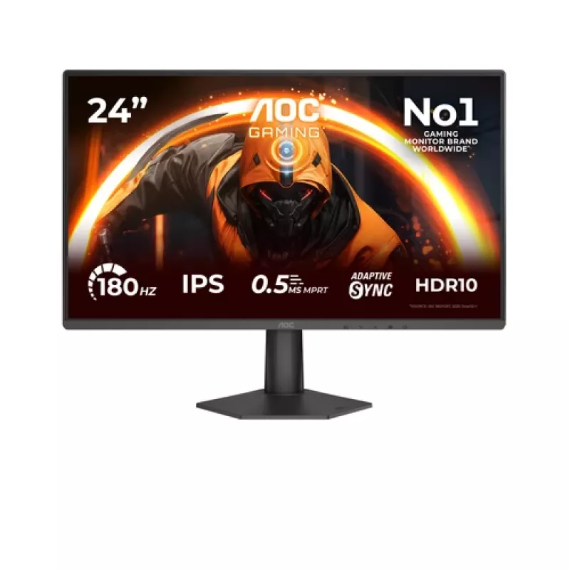AOC 24G50F Monitor gamingowy 60,5 cm (23,8 cala) Full HD IPS 180 Hz 4 ms HDR HDMI DisplayPort VESA