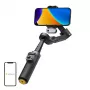 AOCHUAN Smart X3 AI Tracking Gimbal Stabilizer z LED Light i Selfie Stick do Smartfona, Czarny