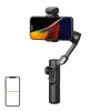 AOCHUAN Smart XE 3-Axis Gimbal Stabilizer z AI Tracking i Sterowaniem Gestami do Smartfona, Czarny