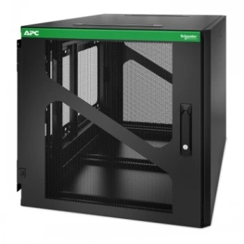 APC NetShelter 12U szafa wisząca naścienna z boczną głębokością UPS, czarna